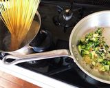 生あつばアオサとしらすのチーズパスタ作り方4写真