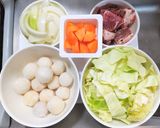 作り置き塩胡椒豚で冷凍さといも入りポトフ作り方1写真