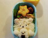 すみっコぐらしのしろくまのキャラ弁作り方1写真