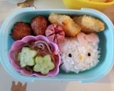キティちゃんのキャラ弁2作り方1写真