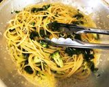 生あつばアオサとしらすのチーズパスタ作り方6写真
