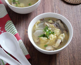 ふわふわ卵と大根しいたけの中華スープ作り方6写真