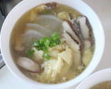 ふわふわ卵と大根しいたけの中華スープ作り方5写真