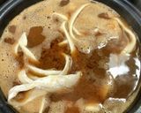 鰹節香る味噌煮込みうどん☆ほうとう麺で作り方5写真