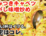 やみつきキャベツ焦がし味噌炒め！簡単節約作り方5写真