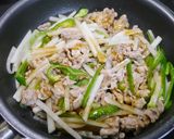 簡単！大根青椒肉絲　ごま風味作り方4写真
