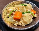 トロトロ♡里芋と大根人参の鶏そぼろ餡掛け作り方10写真