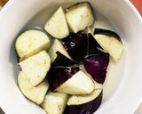 豚こま簡単洋風炒り豆腐味麻婆豆腐茄子作り方3写真
