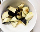 豚こま簡単洋風炒り豆腐味麻婆豆腐茄子作り方5写真