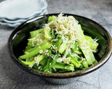 レンジで簡単！小松菜としらすの胡麻ナムル作り方3写真