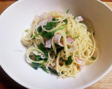 ほうれん草とハムとシラスの和風パスタ作り方9写真