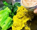 栄養満点!食用菊にツナと小松菜添えて♪作り方3写真