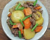 ひき肉で肉じゃが作り方7写真