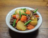 ひき肉で肉じゃが作り方8写真