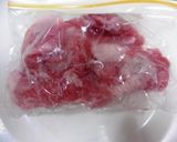 豚肉と干し椎茸&野菜のソース味噌炒め作り方1写真