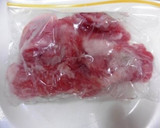 豚肉と干し椎茸＆野菜のソース味噌炒め作り方1写真