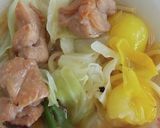 焼き鳥と梅味パスタ鍋作り方4写真
