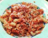 アラビアータ風 ケッパーとツナの辛パスタ作り方6写真