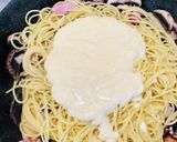 豆腐仕立ての和風カルボナーラ作り方5写真