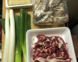 肉豆腐/長葱編作り方1写真