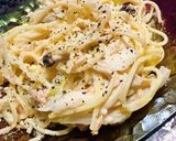 鍋1つで鮭の豆乳パスタ♡inカルボ!?笑作り方10写真