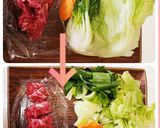 10分完成~牛肉鍋うどん作り方1写真