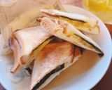 海苔&甘口醤油・チーズホットサンド作り方8写真