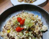 ホットプレートを使った“牛うまピラフ”作り方8写真