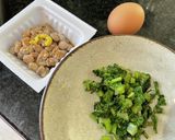 大根菜の油炒め納豆チャーハン作り方1写真