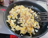 大根菜の油炒め納豆チャーハン作り方4写真