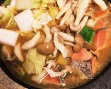 味噌バター石狩鍋作り方3写真