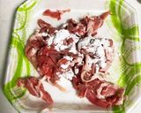 小松菜と豚肉のあんかけ焼きそば作り方1写真