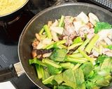 小松菜と豚肉のあんかけ焼きそば作り方9写真