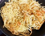 小松菜と豚肉のあんかけ焼きそば作り方10写真