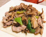 豚肉と舞茸とゴボウの生姜炒め作り方6写真