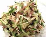 さっぱり★鳥ささみと茗荷胡瓜の塩昆布和え作り方3写真