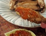 鶏手羽中の素揚げ、ケイジャンスパイス。作り方5写真