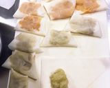 春巻きの皮でかぼちゃパイ、バナナパイ作り方8写真