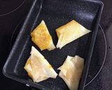 春巻きの皮でかぼちゃパイ、バナナパイ作り方10写真