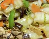 カキと残り物野菜であんかけかた焼きそば作り方6写真