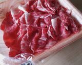 お弁当☆霜降り牛肉の旨味引き立つ味付け!作り方1写真