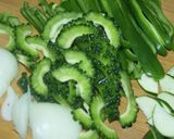 青野菜の肉炒め作り方1写真