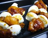 鶏肉とモッツァレラチーズの照り焼き風作り方5写真