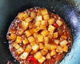 味染み大根とほうれん草の麻婆作り方3写真