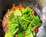味染み大根とほうれん草の麻婆作り方4写真