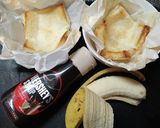 食パンでスイーツ☆ホイップチョコバナナ作り方2写真