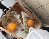 半熟目玉焼き(シャウエッセンの後で)作り方2写真