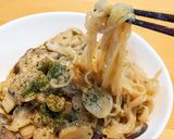 低糖質！しらたき豆乳きのこクリームパスタ作り方7写真