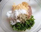 大葉とヤゲン軟骨の鶏つくね（塩）作り方3写真
