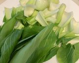 簡単　チンゲン菜の青菜炒め 又は小松菜作り方2写真